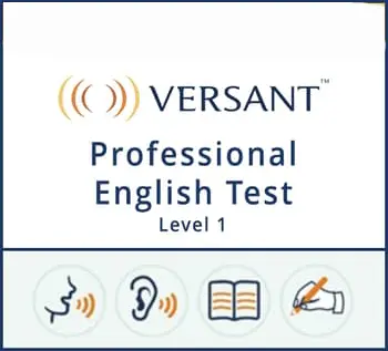 Test d’anglais professionnel Versant – Niveau 1