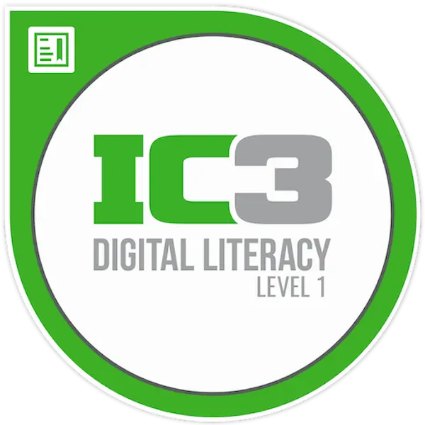 Pack IC3 : Cours + Test blanc + Bon d'examen Rattrapage